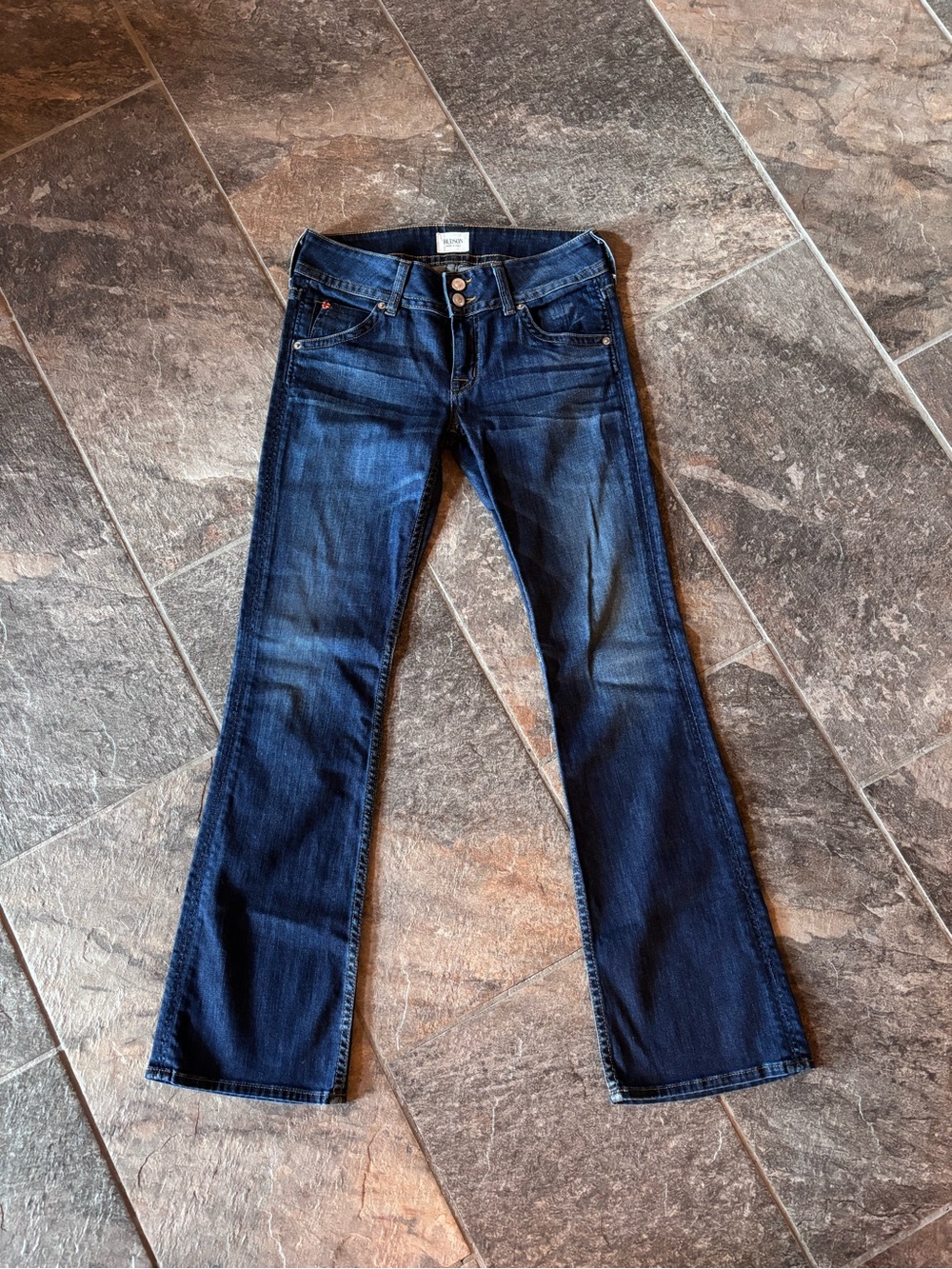 Hudson Signature Bootcut Flare Jeans Womens 27 Dark Wash
